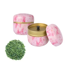 1 шт. чайная коробка банка для чая держатель для хранения чайные добавки Matcha Контейнер Мини еда кофе порошок Органайзер банки многофункциональные круглые металлические