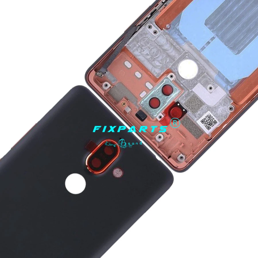 Оригинальный Новый чехол для Nokia 7 Plus задняя крышка аккумулятора металлический