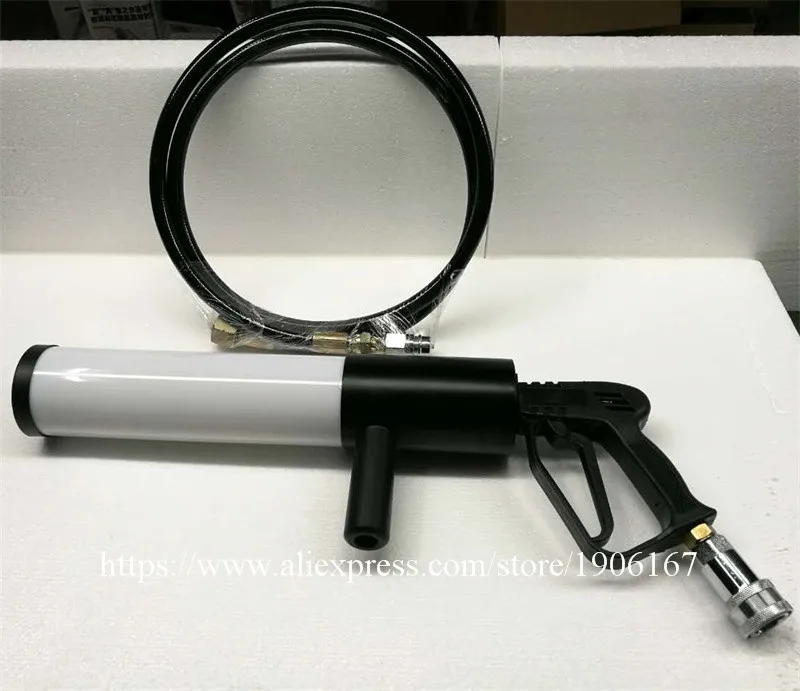 Handheld Led co2 gun cryo LED CO2 Jet machine Pistol Special Effects co2 Cannon guns free co2 gas hose5