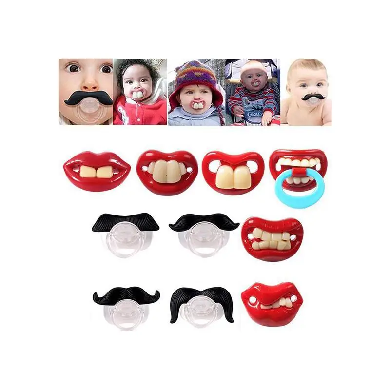 Baby Funny Dummy Prank Pacifier Novelty Toy Teeth Children Child Soother Nipple