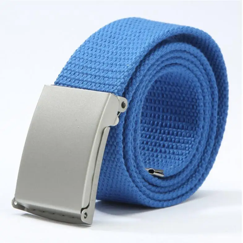 Mens Belts Fashion New Unisex Trousers Belts Canvas Belt Breathable Outdoor Tactical For Jeans Adjustable Waist Belt  140cm holeless belt