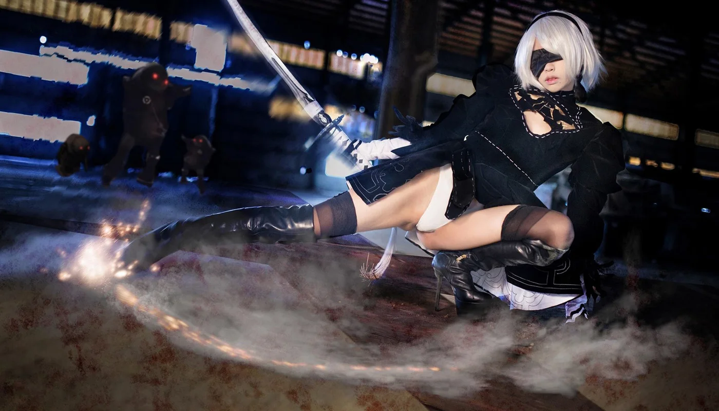 

Nier Automata cosplay Android No. 2 Yorha PMD641 custom print fabric poster (no frame) for wall decor room decor home decoration