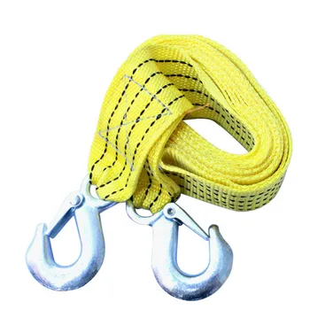 

wupp 3 Tons Car Tow Cable Towing Strap Rope with Hooks Emergency Heavy Duty 300CM Nov6 Drop Ship