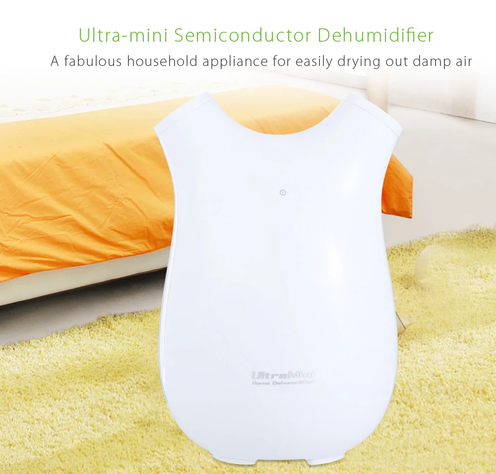 

INVITOP Portable 700ml Ultra-Mini Dehumidifier Moisture Absorber Semiconductor Multifunctional Air Purification Dryer Household