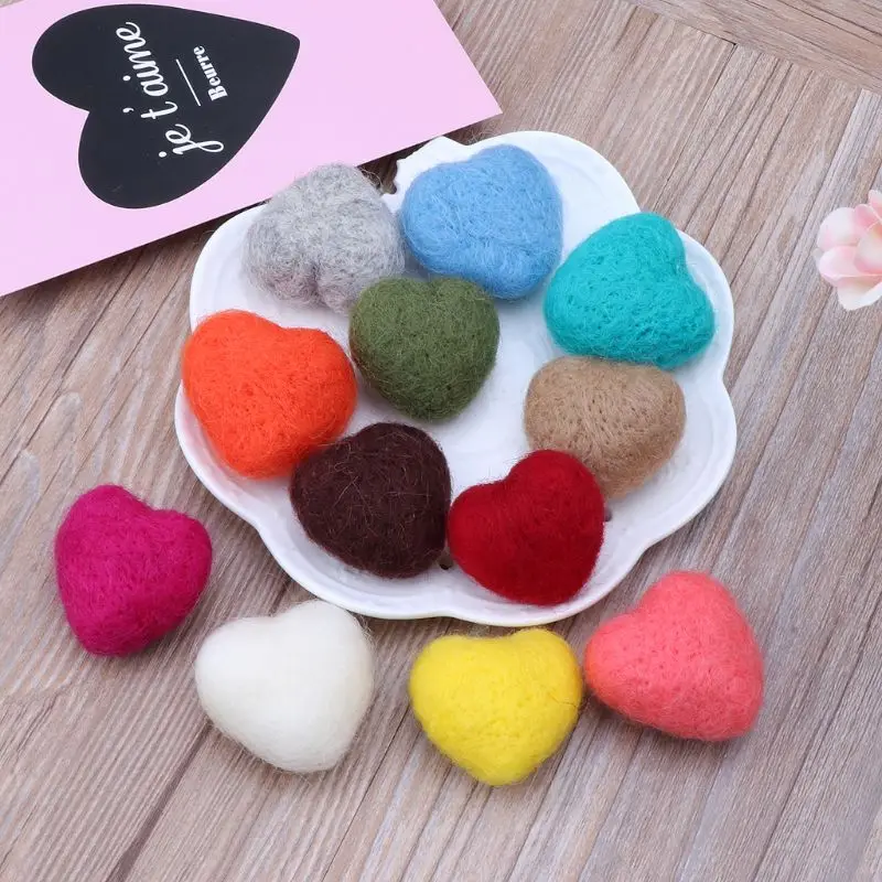 

Newborn Photography Felt Love Shape Props Tiny Baby Girl Boy Photo Shoot Handmade Felt