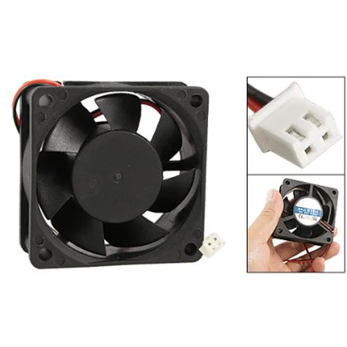 60 مللي متر x 25 مللي متر PC CPU تبريد مروحة 24 V 2 دبوس حالة برودة 0.15A 6025