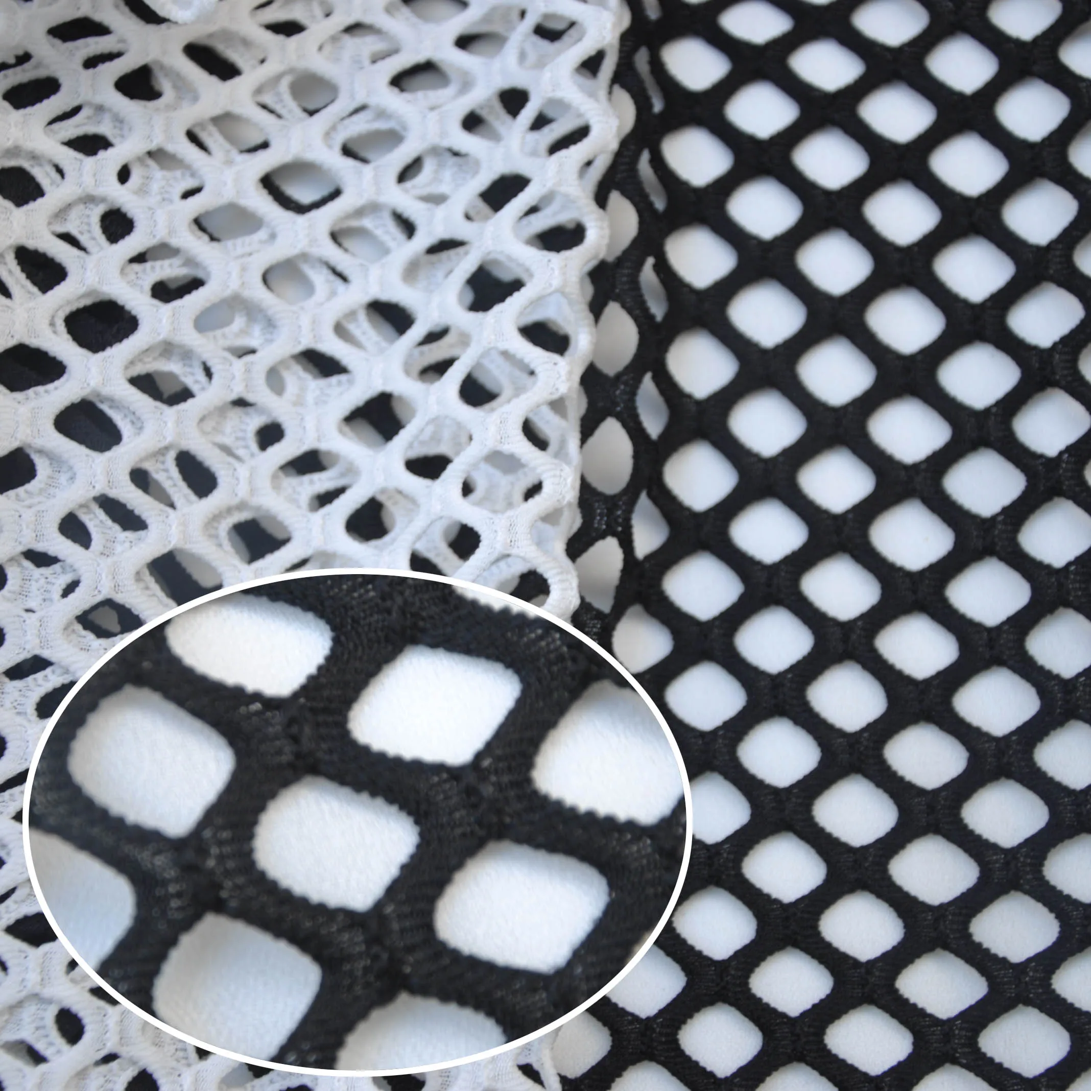 

Free Shipping big mesh clothing lace fabrics / transparent diamond mesh /Clairvoyant outfit Hat lining RS684