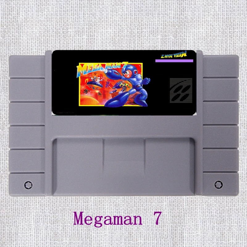 

Mega Man 7 16 bit Big Gray Game Card For NTSC Game Player