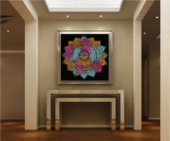 

Modren New Mandala Totem Backdrop Decorative Painting Spray Paintings Painted on Canvas No Framed