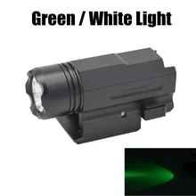 Пистолет страйкбол охотничий Глок пистолет подсветка для оружия зеленый светильник тактический фонарь 20 мм рейка пистолет светильник для Glock 17 18 20