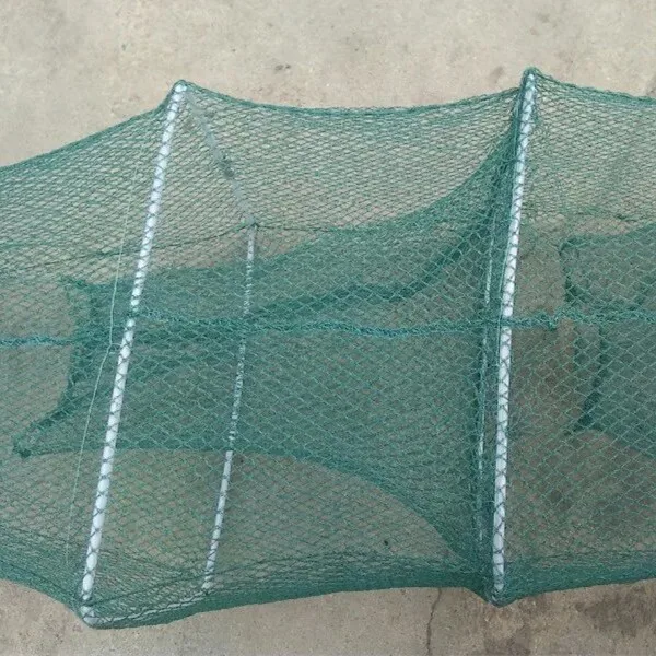 Various sizes of fishing nets cage shrimping lobster eel loach folding