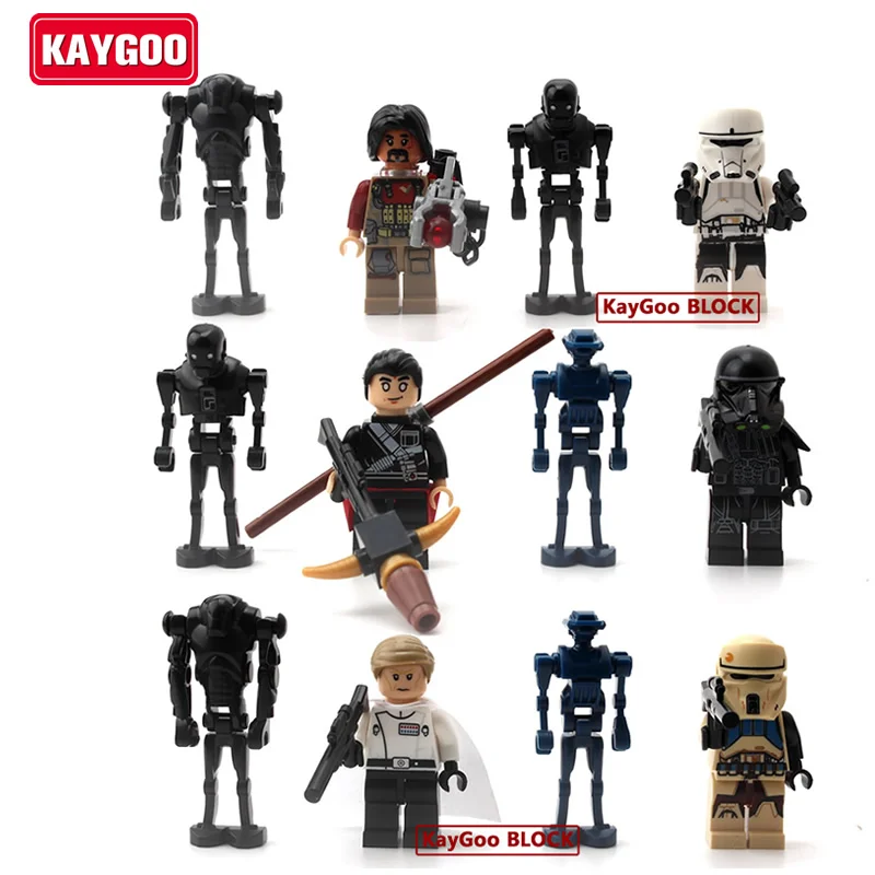 

KAYGOO 12pcs Superheros Star Series Space War Kylo Ren Captain Phasma DIY Education Building Blocks Kids Toy Birthday Gift