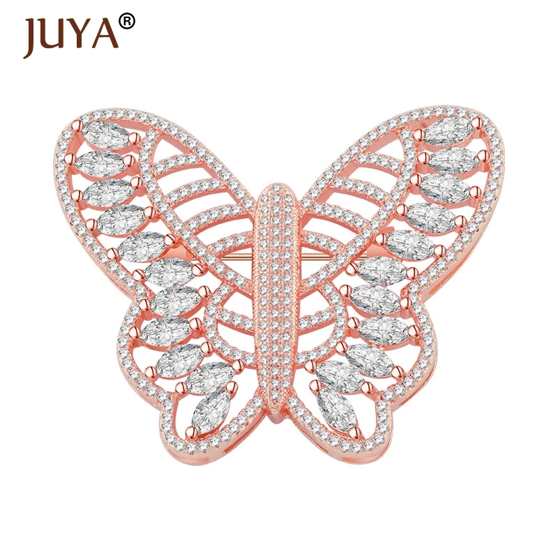 

2017 Latest Design High Quality Crystal Rhinestone Butterfly Pins and Brooches For Women Girls christmas gift lapel pin brooch