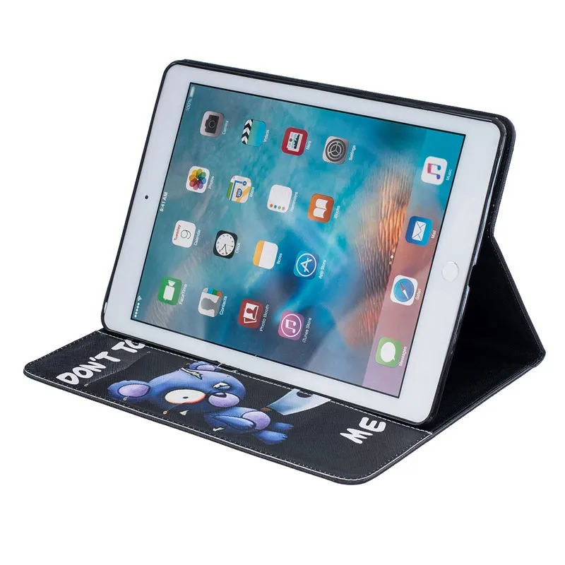 Cute Bear Case PU Leather For Ipad Pro 9.7 Case for Ipad Pro Mini Butterfly Flower Stand Tablet Cover 9.7 Inch Wallet Fip Cases (38)