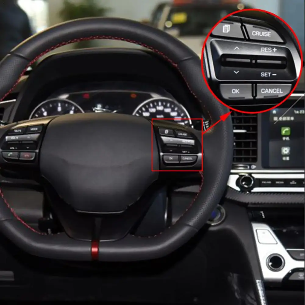 

New Auto Car Cruise Control Button Module 1.6L/1.4T Multifunctional Steering Wheel Modification Button For Hyundai ELANTRA