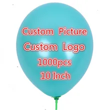 1000 шт. 10 дюймов персонализированные пользовательские воздушные шары с принтом логотипа латексные шары для вечерние рекламы свадебное мероприятие вечерние поставщиков