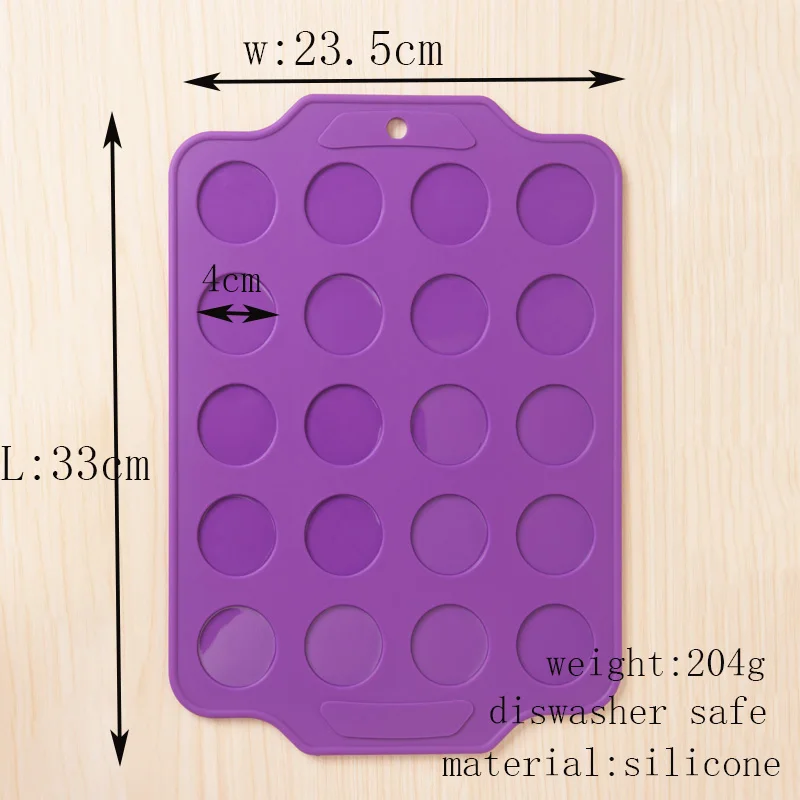 Силиконовый коврик для выпечки, коврик для выпечки, силиконовый прорезатель для ребенка, коврик для кондитерских печей, пекарская листовая форма, 20 полости, DIY пресс-формы