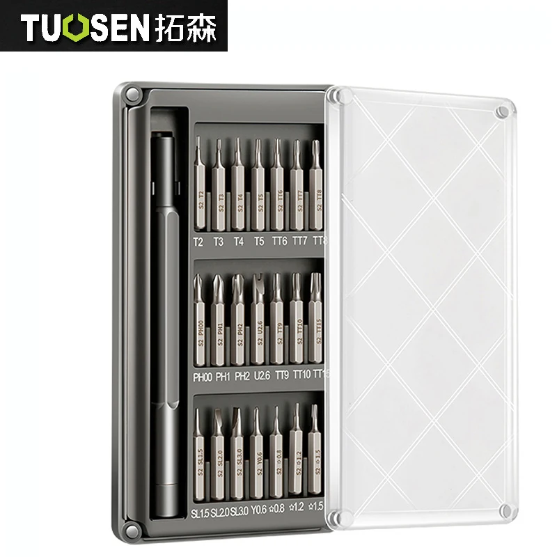 TUOSEN 22pcs Torx Precision Screwdriver Bits Repair Tool Set For iPhone Cellphone Tablet PC Torx Screwdriver Repair Tool Set