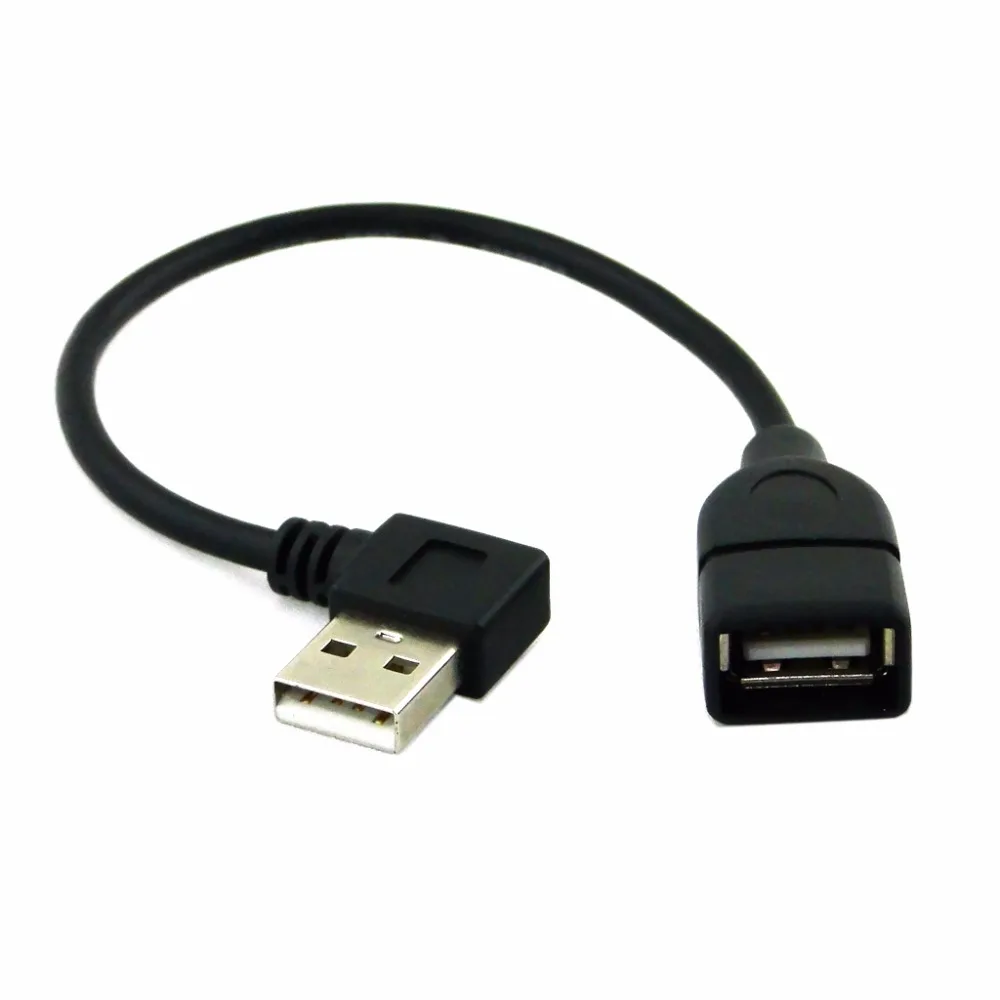 10 см 20 USB 2 0 A штырь гнездо 90 угловой Удлинительный адаптер кабель USB2.0