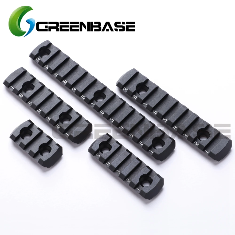 Greenbase سامسونج MLOK السكك الحديدية القسم AR15 M4 M16 M-لوك Handguard 20 ملليمتر Picatinny السكك الحديدية محول 3/5 /7/9/13 فتحة التكتيكية السكك الحديدية قاعدة