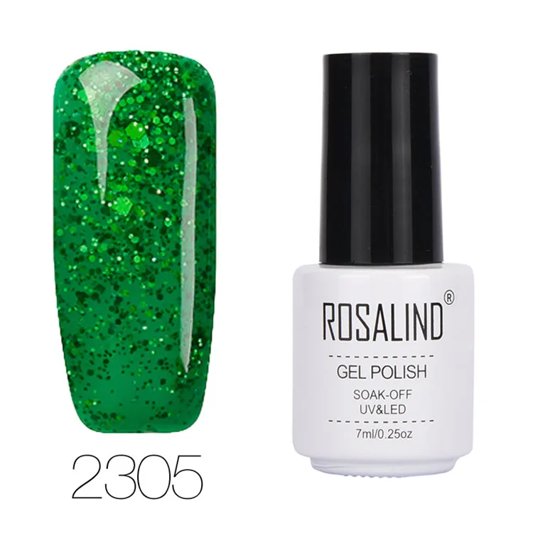 ROSALIND гель 1S 7 мл Алмазная цветная серия Гель-лак для ногтей отмачивающиеся гель-лаки для наращивания ногтей Полировка Дизайн Маникюр - Цвет: 2305