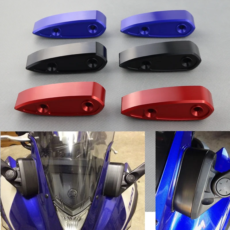 

Mirrors Risers Extender Adaptor Spacers Extended Motorcycle Accessories Fittings Fit For Yamaha YZF-R3 YZF-R25 2015 2016 2017