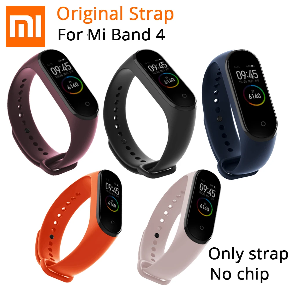 

[Only Strap] Replacement Strap for Mi band 4 Bracelet Colorful Silicone WristStrap for Mi Band 4