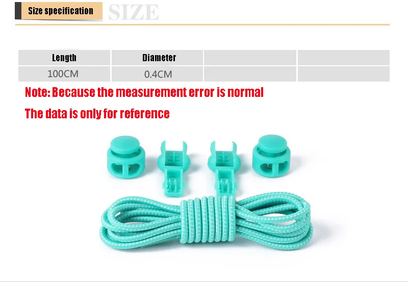 1 Pair No Tie Locking Shoelaces Elastic Unsiex Women Men Trainer Running Athletic Sneaks Shoe Laces Fit Strap Shoelace Wholesale (3)