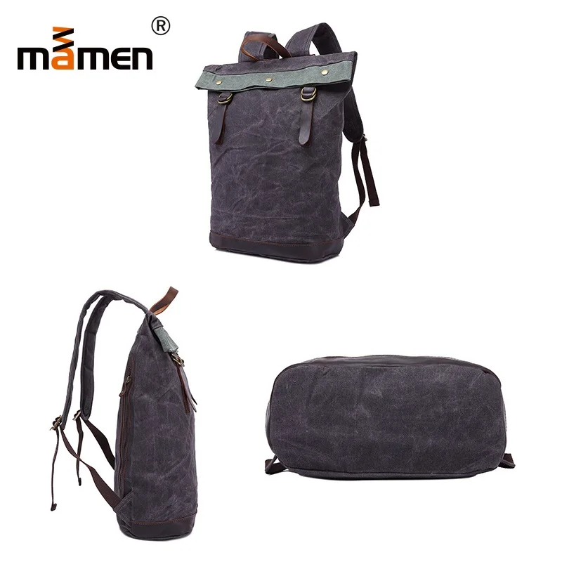 Mamen Shoulder Bag 33*15*46cm Cowhide Handle Backpack Student Women Shopping Outdoor Travel Camera Bag 0.9kgs 2018 New Mamen Shoulder Bag 33*15*46cm Cowhide Handle Backpack Student Women Shopping Outdoor Travel Camera Bag 0.9kgs 2018 New