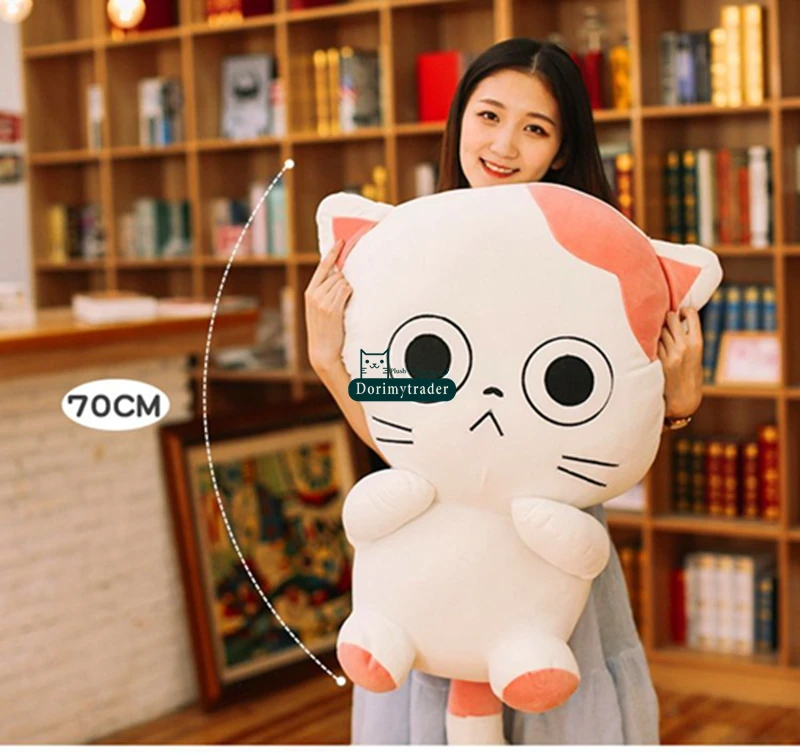 Dorimytrader 100cm Large Pop Lovely Cartoon Cat Plush Toy 39inches Stuffed Anime Cats Doll Animal Pillow Baby Gift DY61609  (8)