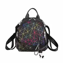 Для женщин Модный школьный рюкзак для девочек-подростков сумка рюкзак для Для женщин женские простые Геометрические рюкзак с рисунками
