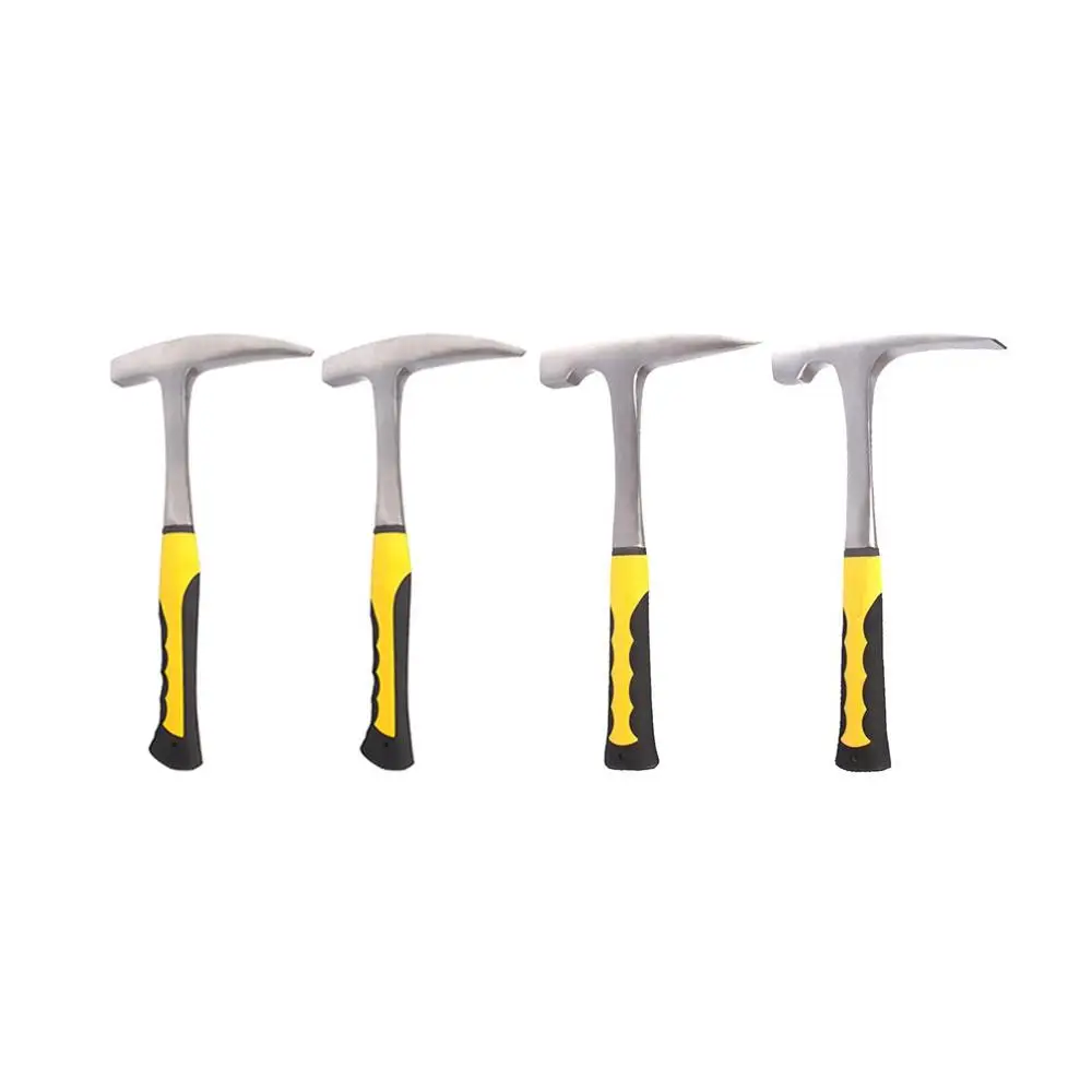 

Geological Exploration Hammer Solid Steel Rock Pick with Pointed Tip Flat Tip Mineral Exploration Geology Hammer
