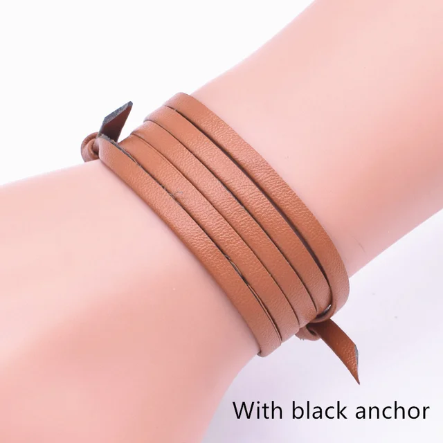 2018 di Stile di Estate Multi-turn Braccialetto di Cuoio di Fascino Braccialetti 2018 di Stile di Estate Multi-turn Braccialetto di Cuoio di Fascino Braccialetti