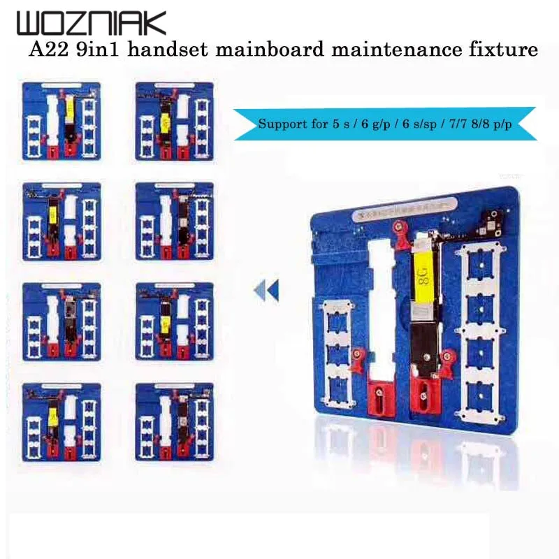 A22 высокотемпературная основная материнская плата джиг PCB держатель плат для iPhone 5S 6 6P 6S 6SP 7 7P 8 8P Fix Форма для ремонта
