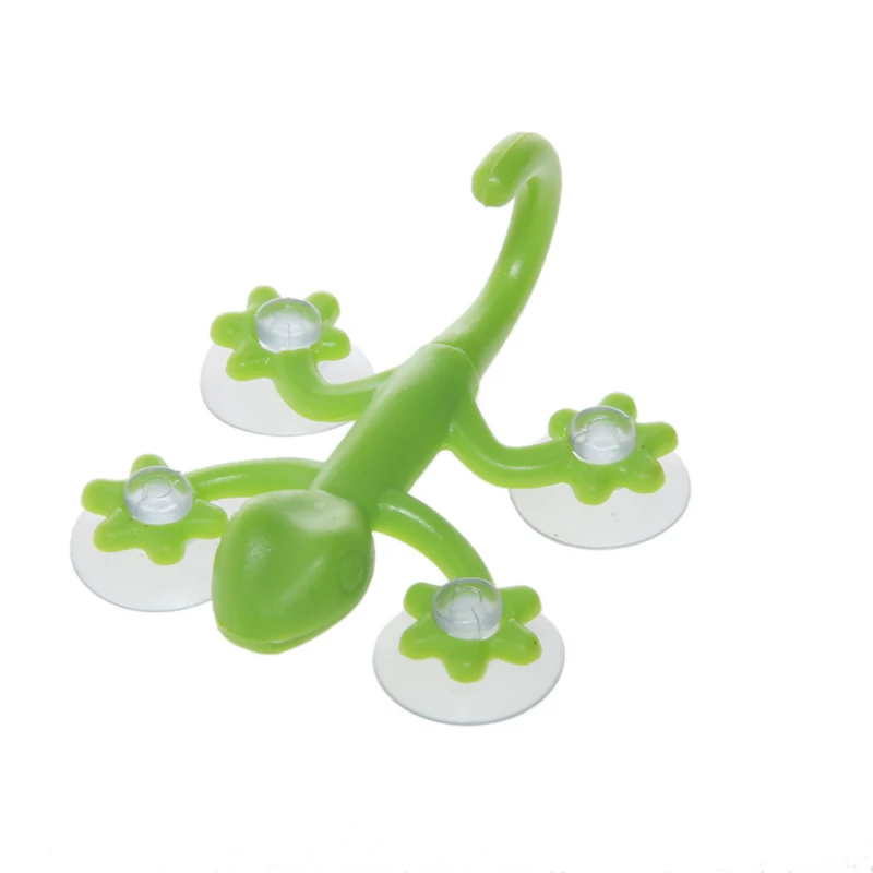 

1pc Gecko 4-Suction Cup Glass Window Wall Hooks Hanger Kitchen Bathroom