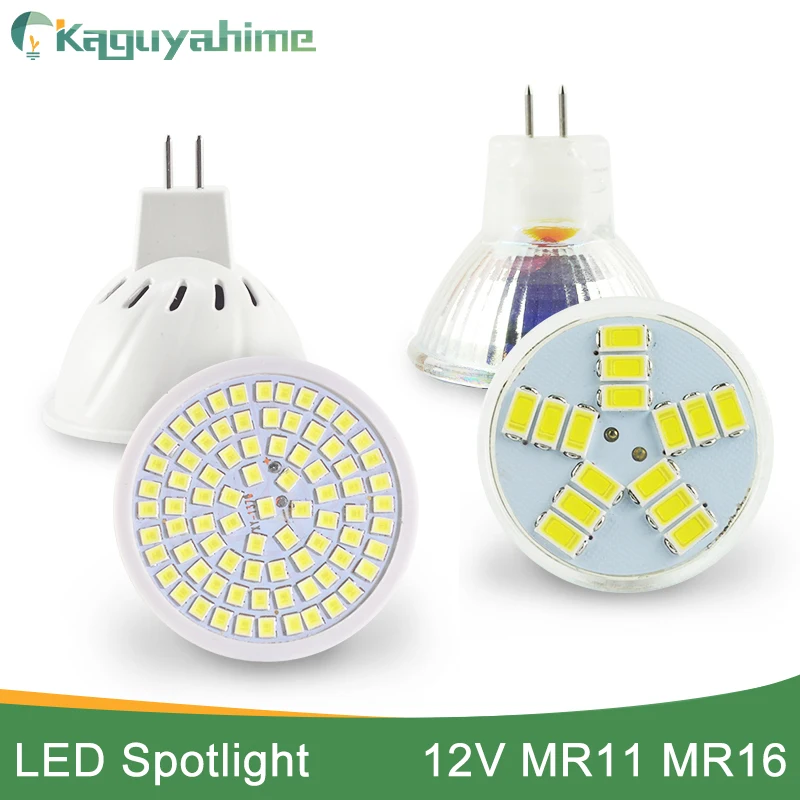 

Kaguyahime LED MR16 12V MR11 Bulb Spotlight lamp 80LEDs DC 10-30V LED Spot Light 6W Lampara Warm White Cold White Bombillas