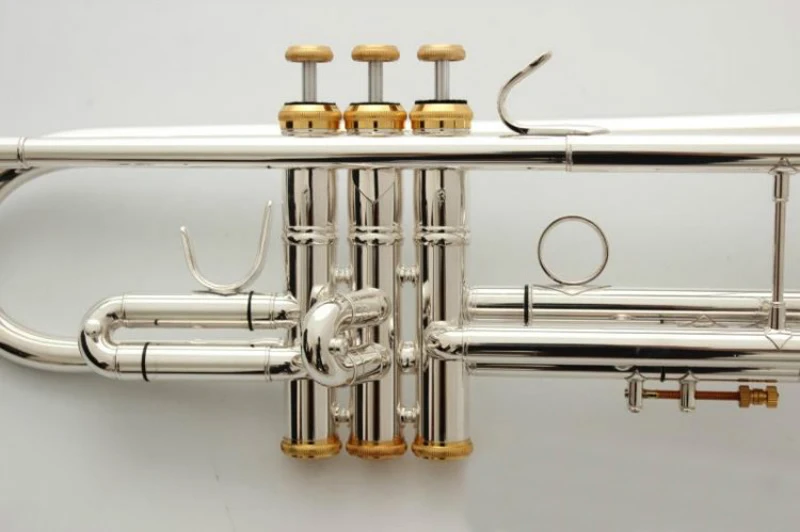 Музыка Fancier клуб Профессиональный Bb Труба LT197S-100 посеребренные Золотые ключи музыкальный инструмент труба 197S100 Чехол мундштук