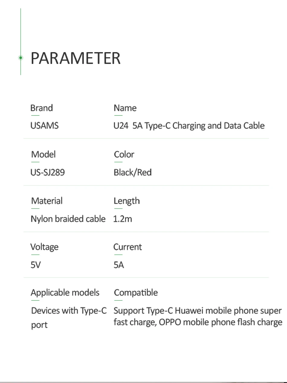 5А флэш-кабель для зарядки типа C для huawei OPPO, USAMS QC USB C кабель для передачи данных SR Плетеный Быстрый зарядный usb-кабель для samsung LG