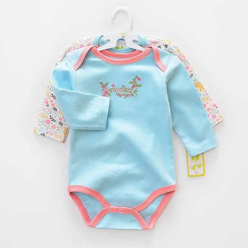 2 Pieces/lot 2017 Summer Baby Boy Romper long Sleeve infant rompers