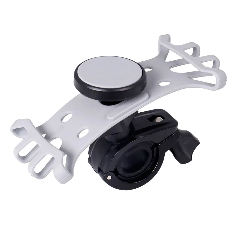 Cheap Universal Motorcycle Bicycle Bike MTB Handlebar Phone Holder safe Silicone fixed  Baby Car Stroller Mount Stand Bike accessories 0