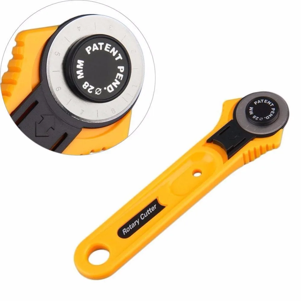 

1pc 28mm Wheel knife for clothing patchwork , Steel Round Rotary Rolling Cutter for DIY tools office cutting paper work
