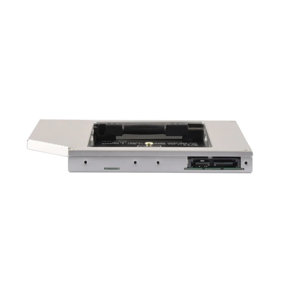 DeepFox алюминиевый NGFF M.2 M2 2nd HDD Caddy 9,5 мм SATA 3 Optibay жесткий диск корпус адаптер чехол для 2,5 SSD HDD