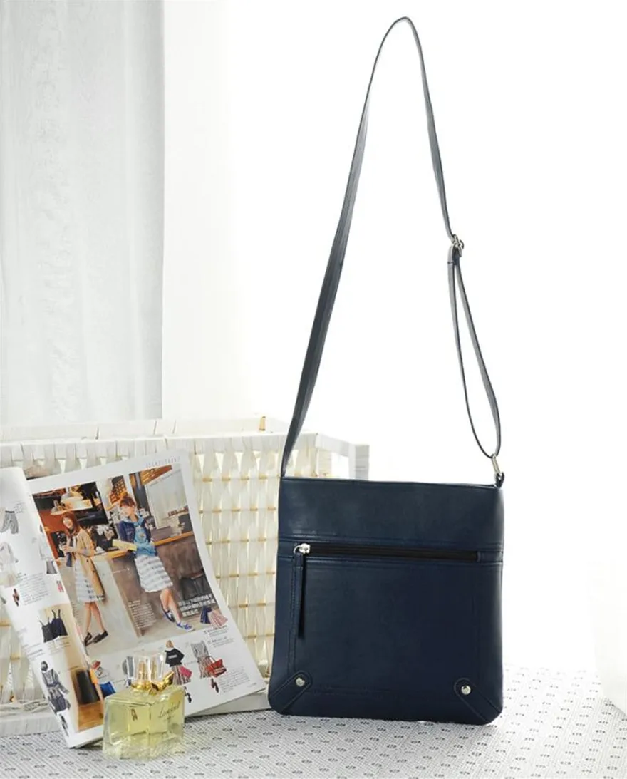 MOLAVE сумка женская однотонная сумка для девочек на молнии модная женская кожаная сумка через плечо сумка-мессенджер Jul18PY
