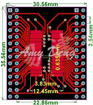 20 шт./лот TSSOPII TSSOP56 отложным воротником DIP56 0,635 мм/0,8 мм Шаг SDRAM адаптер пластина