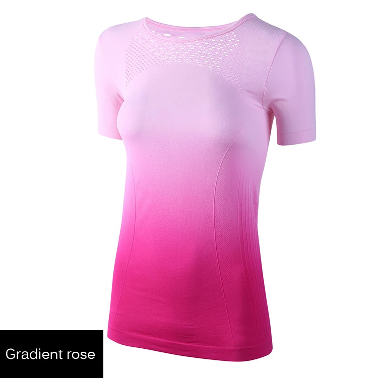 Топ для йоги спортивная футболка женская спортивная одежда быстросохнущая одежда для фитнеса безрукавные футболки для йоги спортивная рубашка для фитнеса - Цвет: Розовый