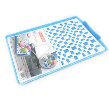 

Plastic Forte escurrevasos with sump Blue 40x27x3 cm