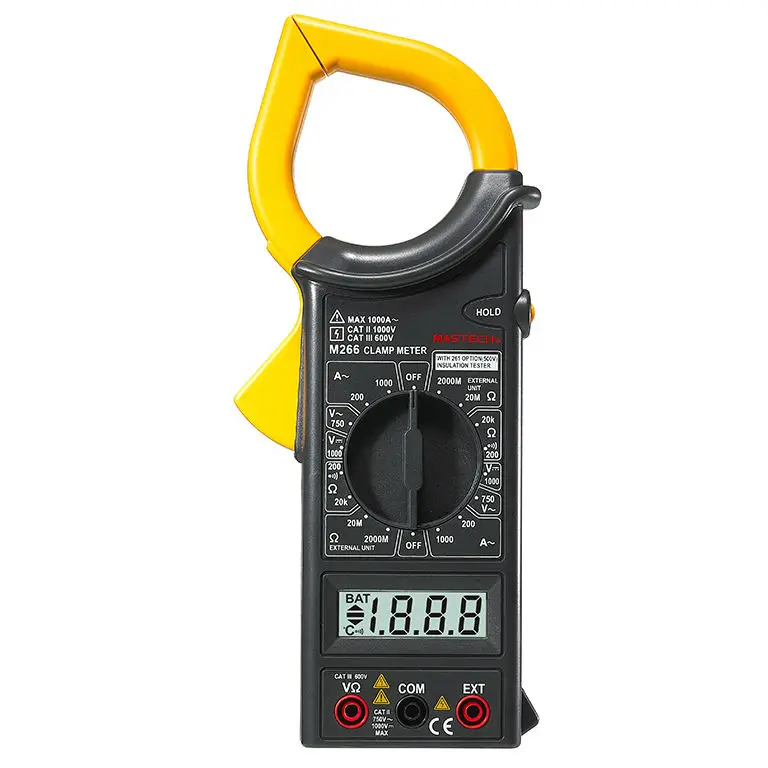 

MASTECH M266 Voltage Current Resistance Temperature Digital Clamp Meter Worldwide Store