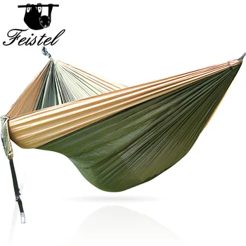 

210T Nylon Parachute Hammock Light Weight Outdoor Camping Portable Double Hammock Garden swing Hamac Hamak