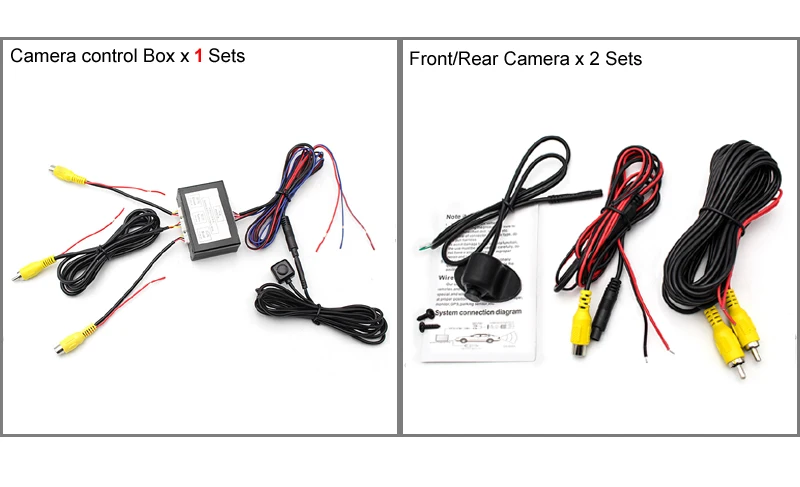 2CH помощь при парковке видео. 2 варианта спереди и сзади Камера или сбоку Камера s видео Управление переключатель Системы для автомобиля монитор