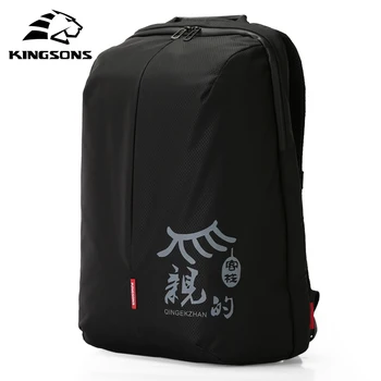 

Kingsons Laptop Backpack 15.6 Inch High Quality Waterproof Nylon Bags Business Dayback Men and Women's Knapsack